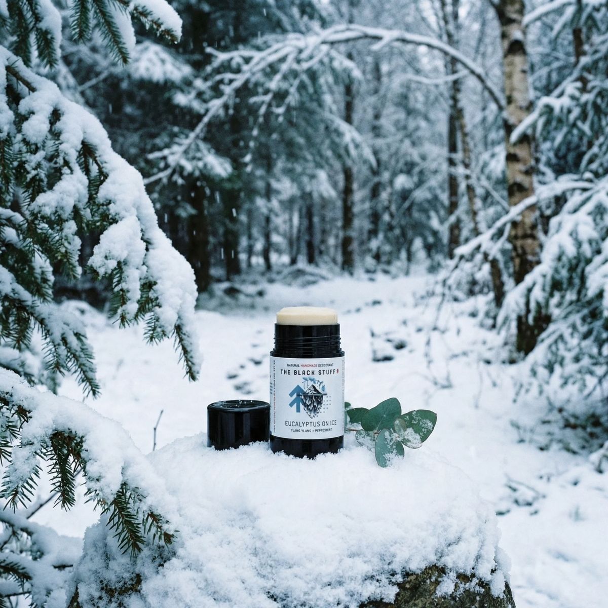 The Black Stuff Natural Deodorant deodorante Eucalyptus on Ice mentolo
