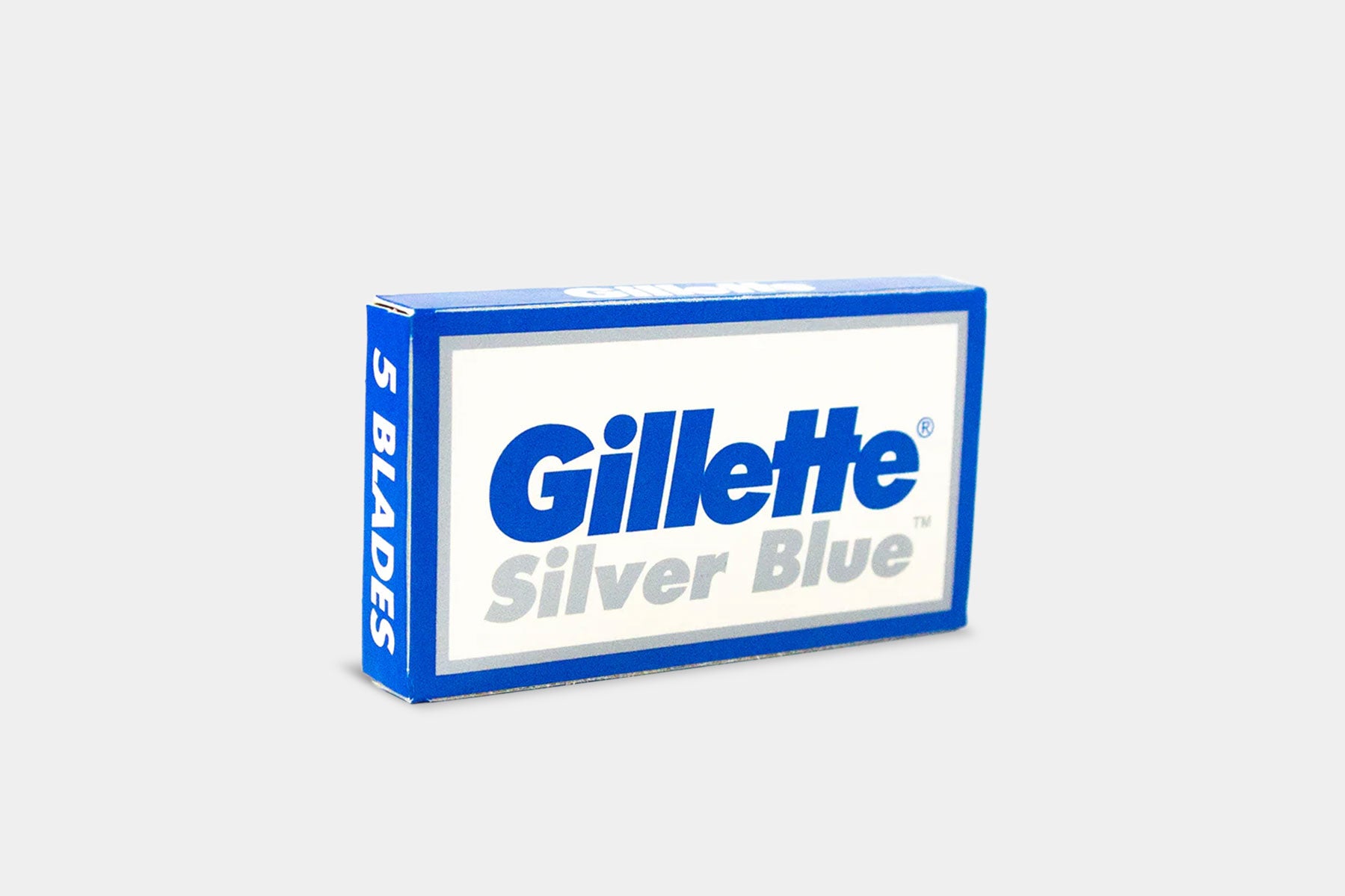 Gillette Silver Blue lamette barba double edge 5 pezzi