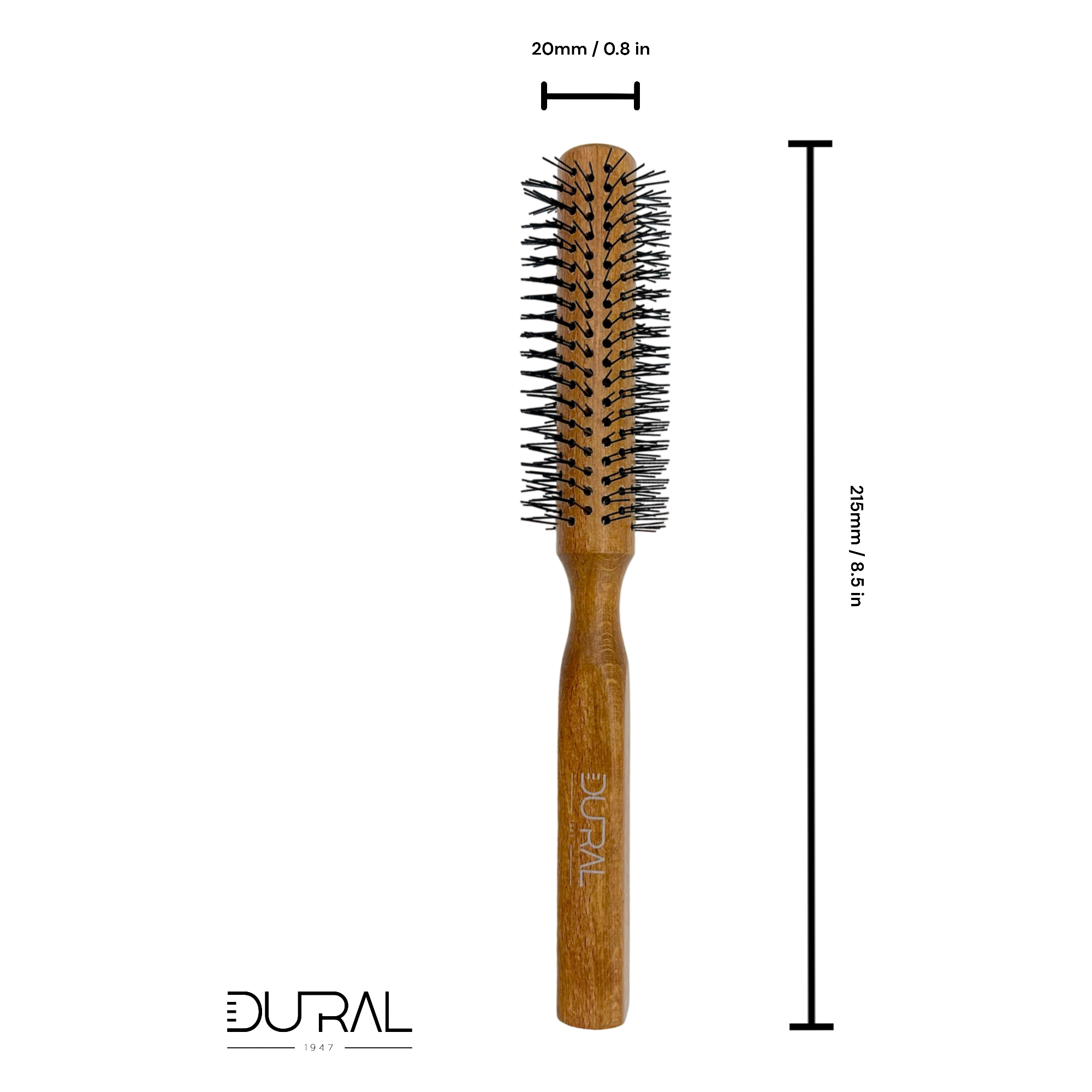 Dural Round Styler 107 Spazzola Capelli 14 File