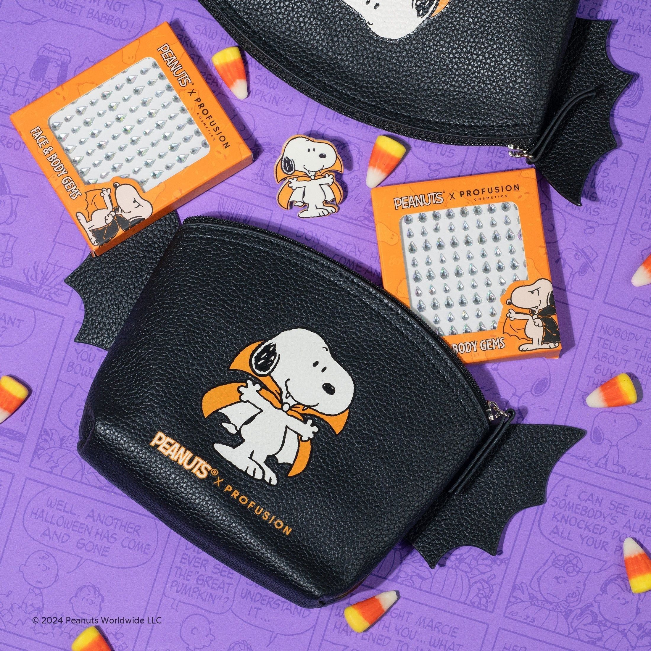 Profusion Peanuts Snoopy pochette trucco con gemme
