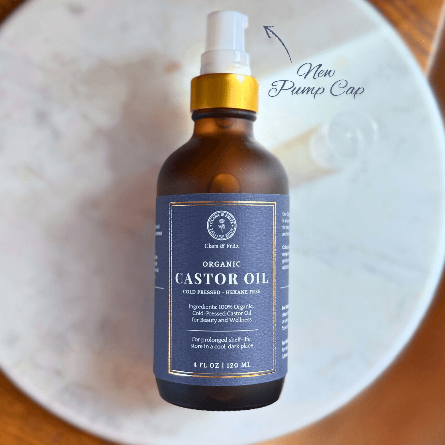 Clara & Fritz Organic olio di ricino biologico 120 ml