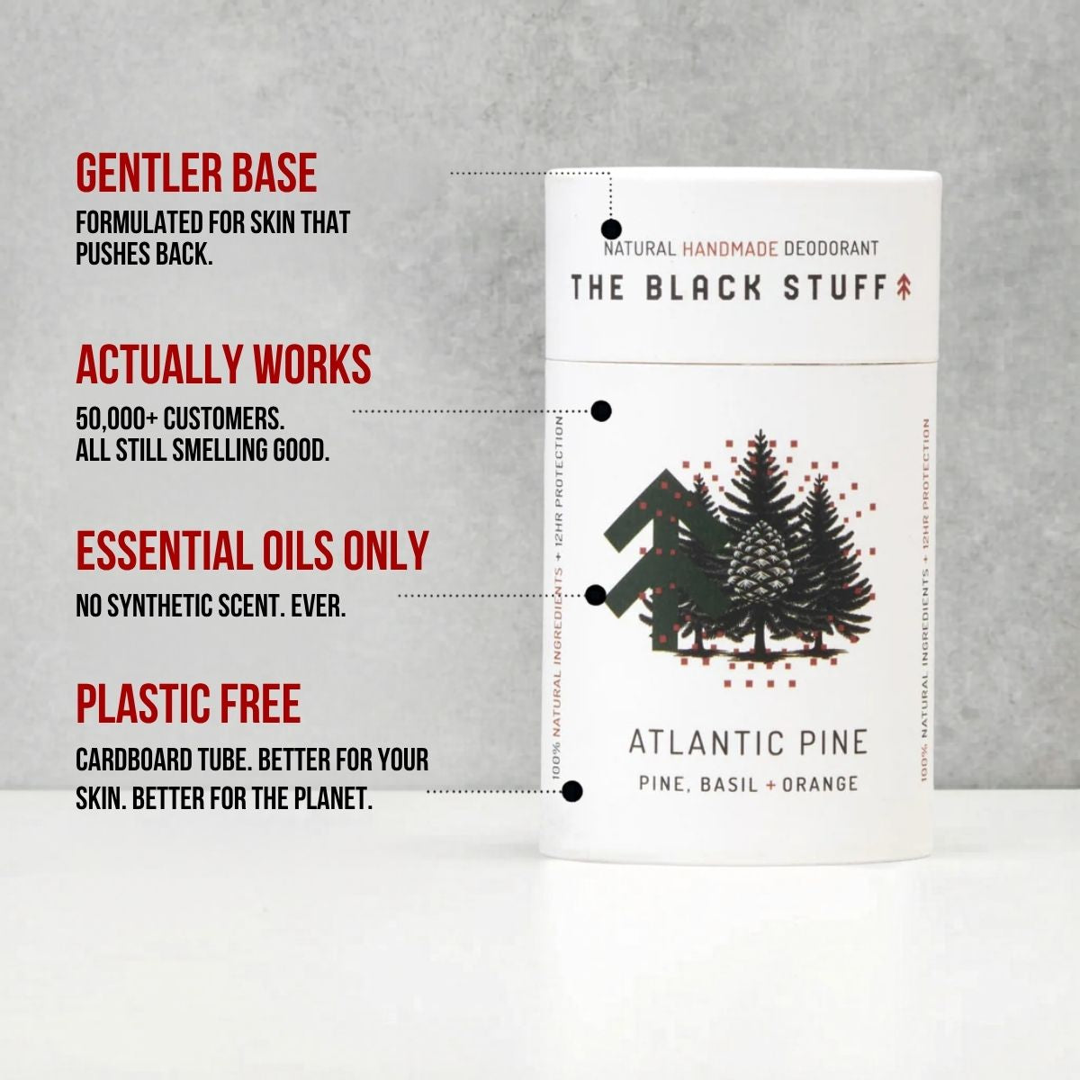 The Black Stuff Atlantic Pine deodorante pelli sensibili