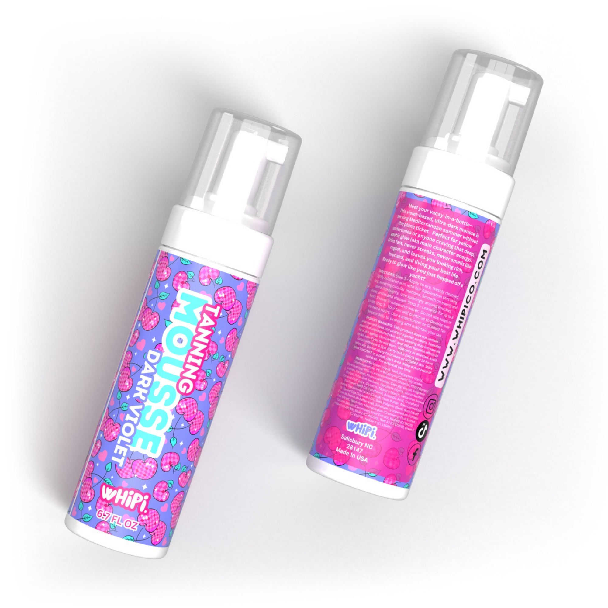 Cherry Picked Glow Dark Violet mousse autoabbronzante intensa