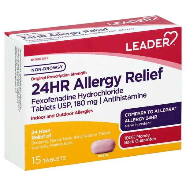 Leader Health Medicine compresse allergia 24 ore Original Strength