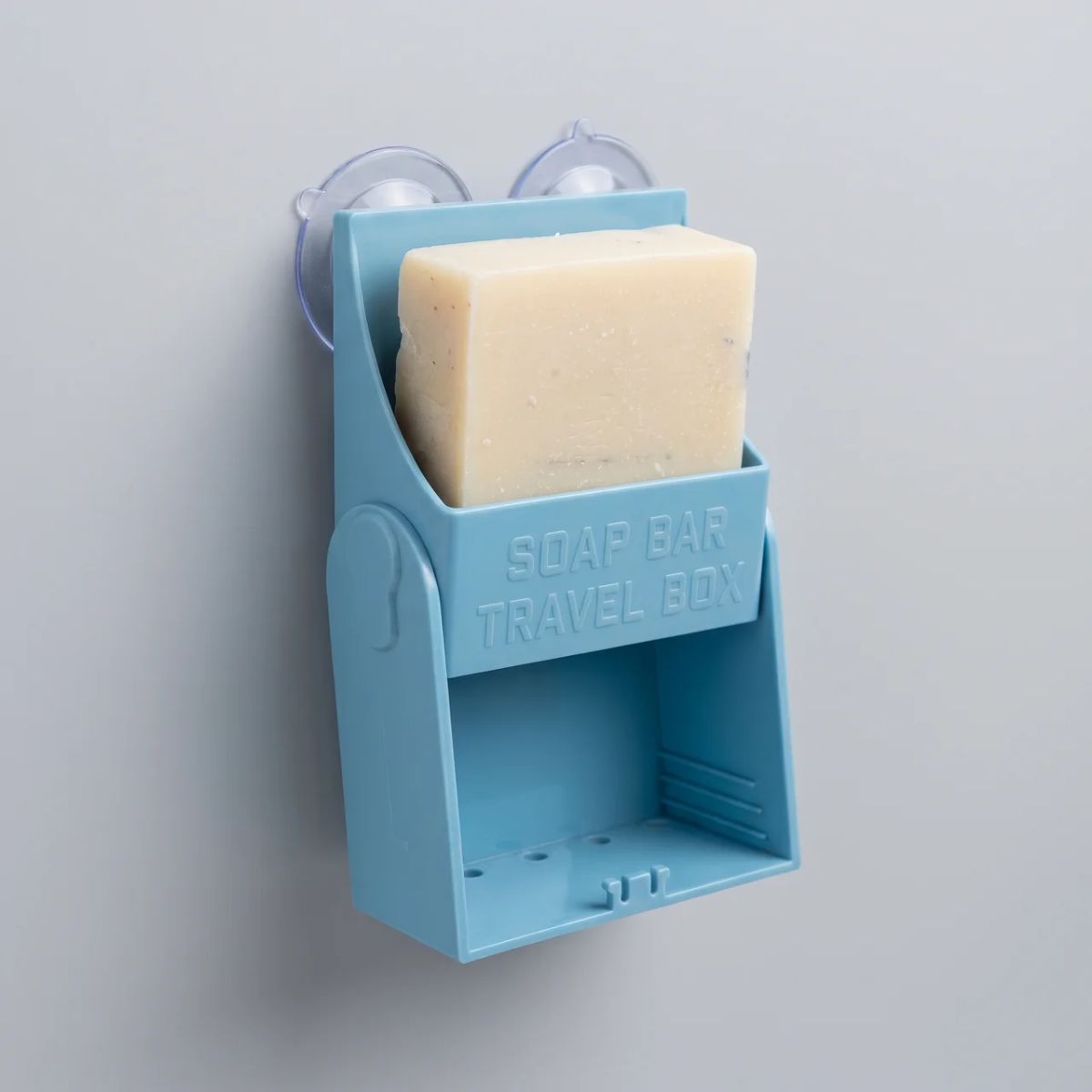 The Black Stuff Soap Locker Box Porta Sapone Viaggio Blu Ventose