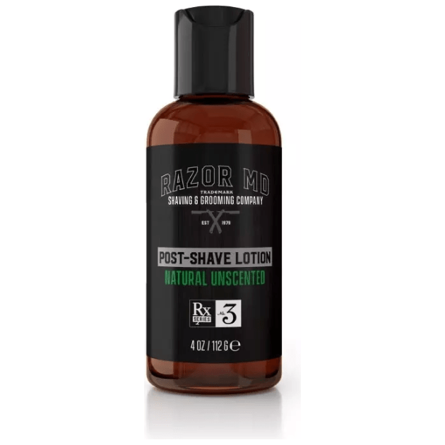 Razor MD Rx lozione dopobarba naturale senza profumo 4 oz