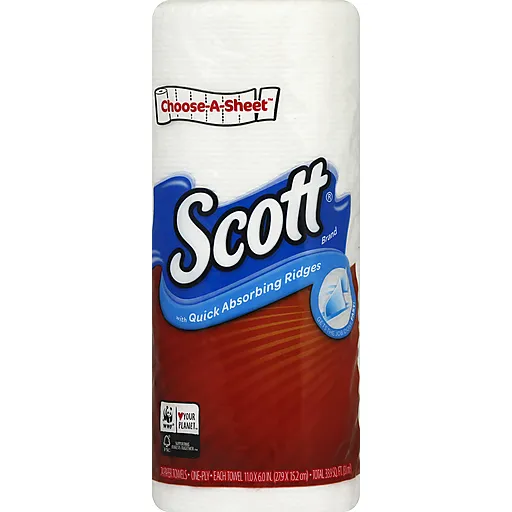 Scott Choose-A-Sheet carta assorbente cucina 1 rotolo bianco