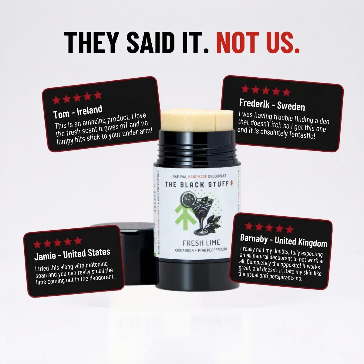 The Black Stuff Fresh Lime Deodorante Naturale Uomo Lime