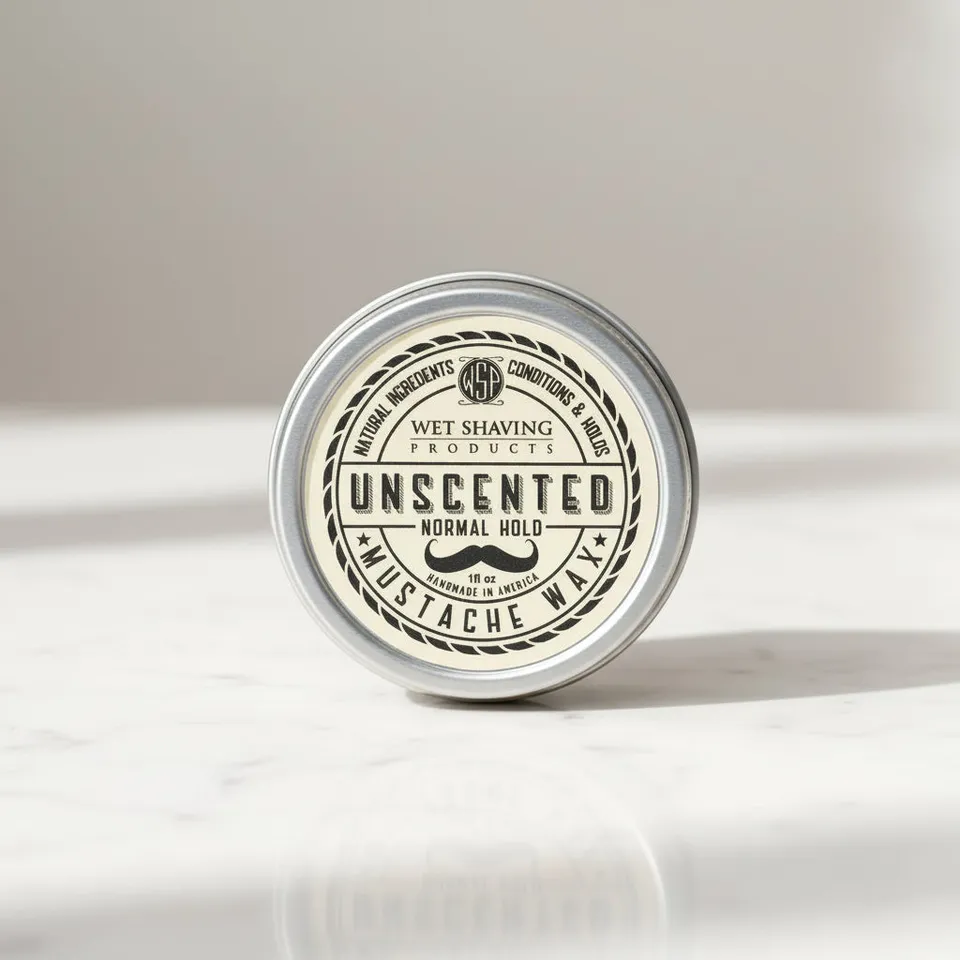 Wet Shaving Products Au Naturel cera baffi tenuta normale non profumata