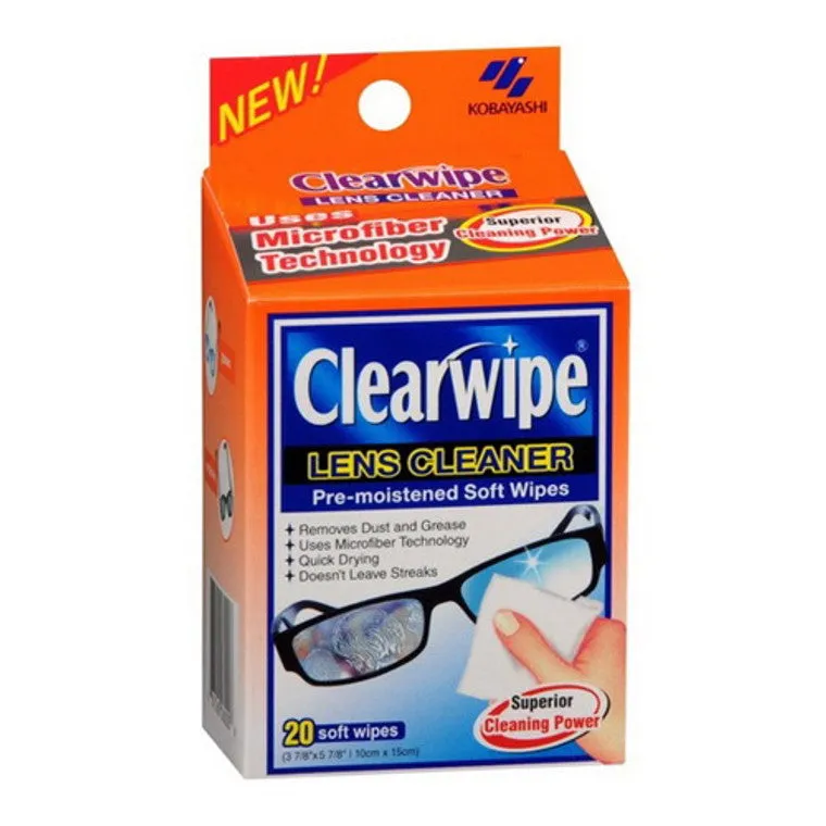 Clearwipe Salviette Pulizia Lenti Occhiali Monouso