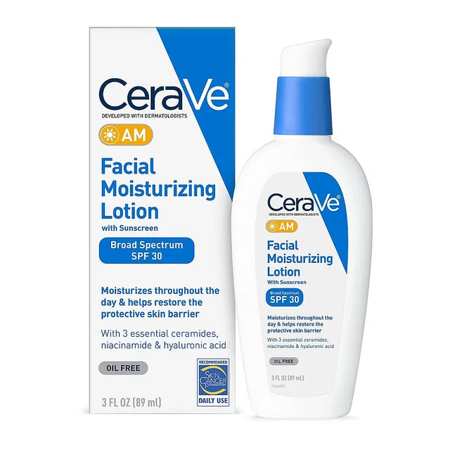CeraVe AM crema viso idratante SPF 30 89 ml oil-free