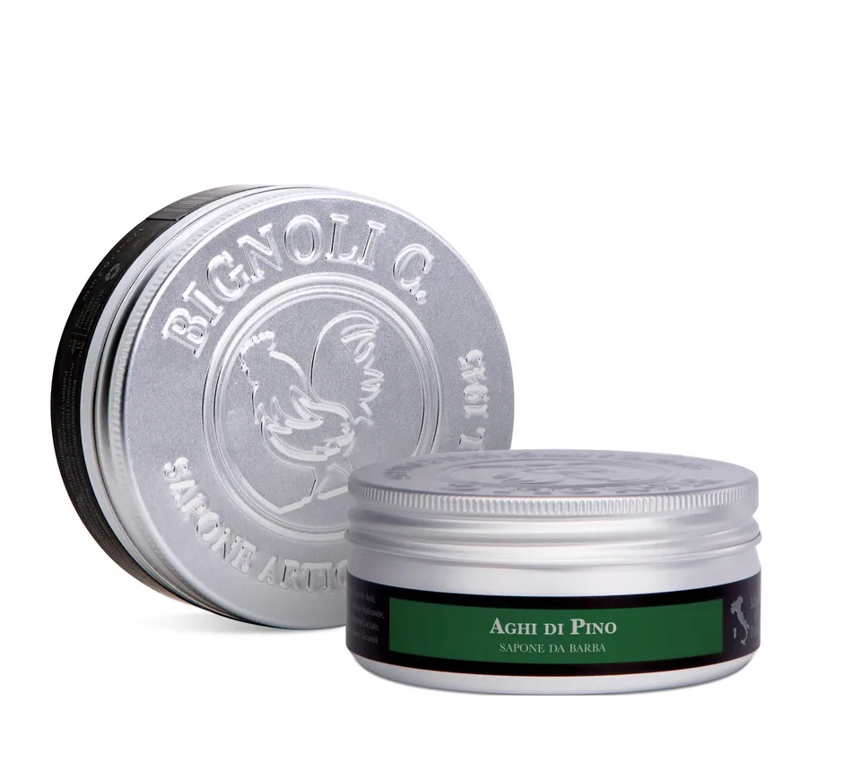 Saponificio Bignoli Sapone Barba Aghi di Pino 175 g Schiuma Densa
