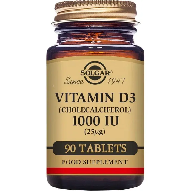Solgar Vitamina D3 1000 UI 90 Compresse Ossa
