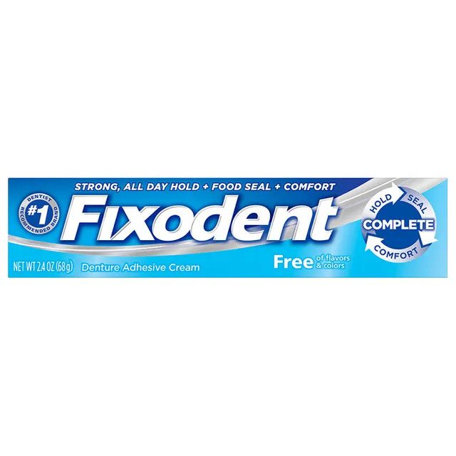Fixodent Complete Free crema adesiva dentiere 68 g senza aromi