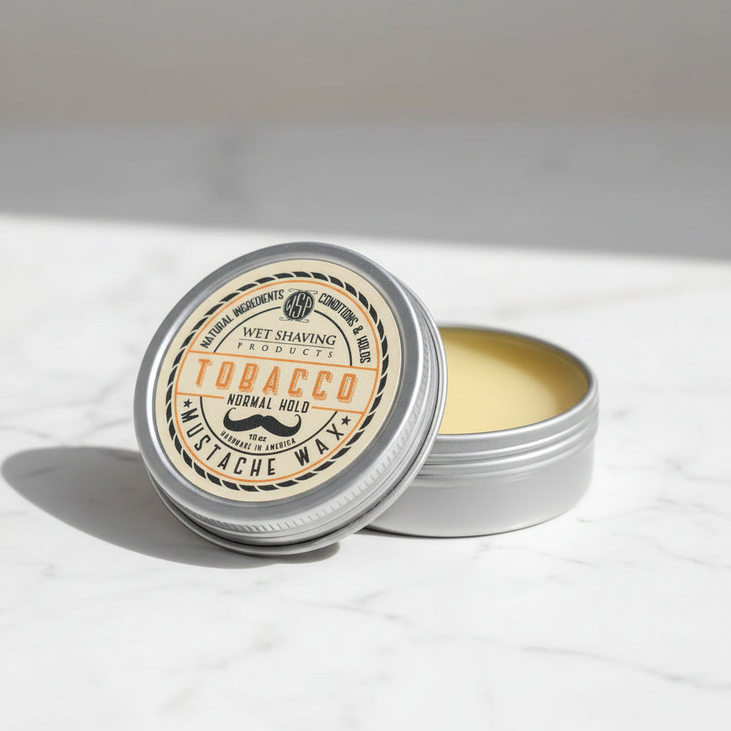 Wet Shaving Products Tobacco cera baffi naturale tenuta normale