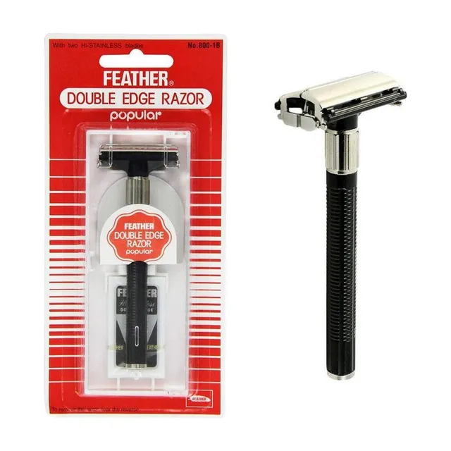 Feather Double Edge rasoio di sicurezza in acciaio