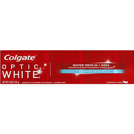 Colgate Optic White Enamel 5 Oz dentifricio menta sbiancante