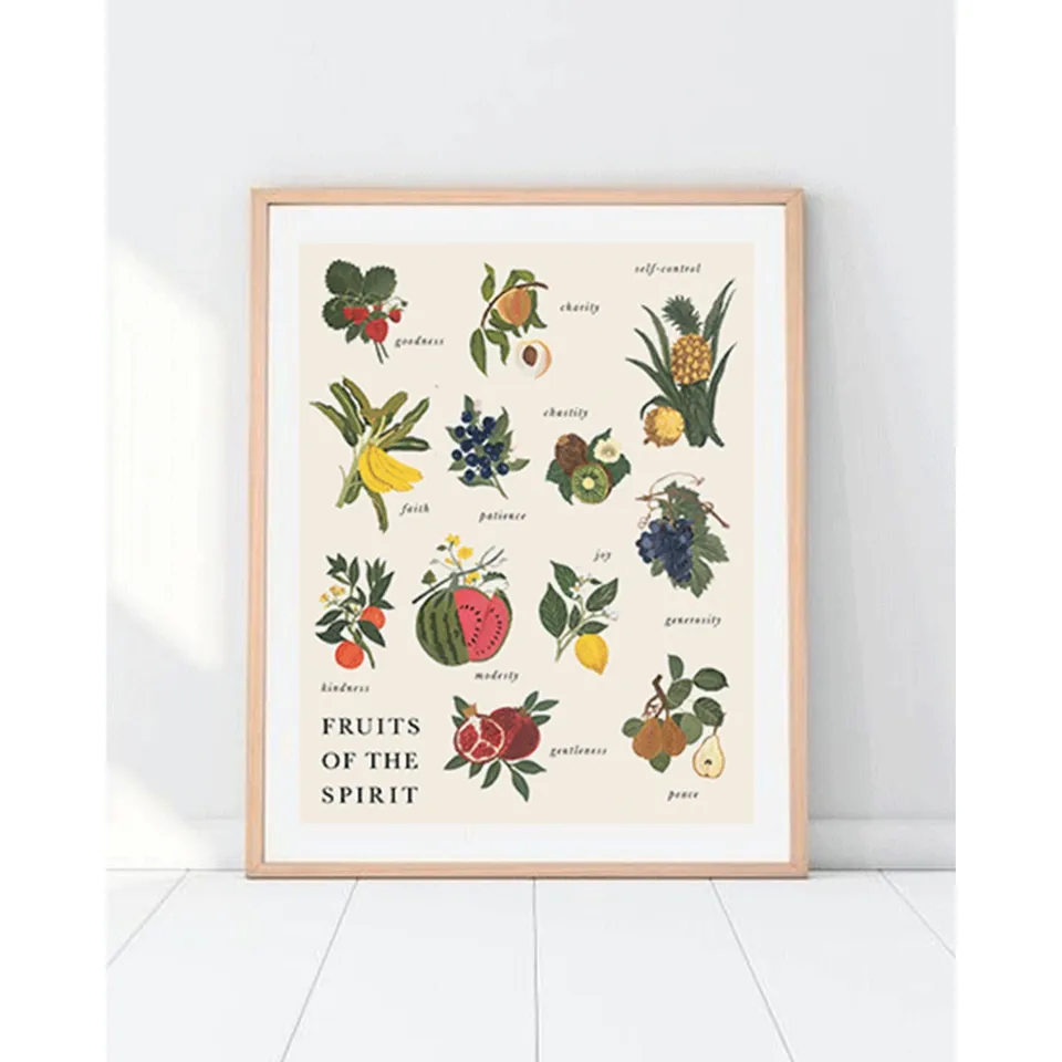 Fruits of the Spirit Home stampa 40x50 cm poster botanico cucina
