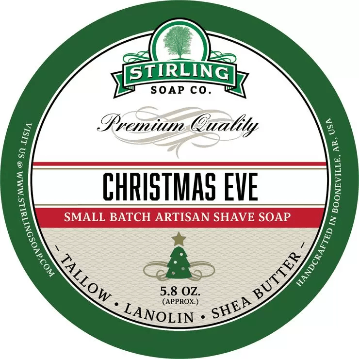Stirling Christmas Eve Sapone Barba 5,8 oz Pino Vaniglia