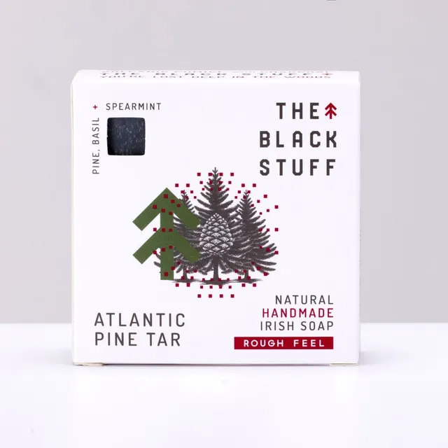 The Black Stuff Atlantic Pine Tar Sapone Uomo Scrub Pino Esfoliante
