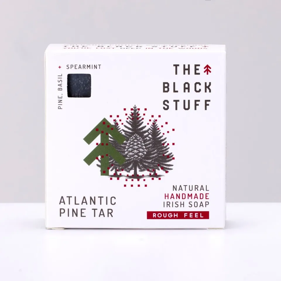 The Black Stuff Atlantic Pine Tar Sapone Uomo Scrub Pino Esfoliante