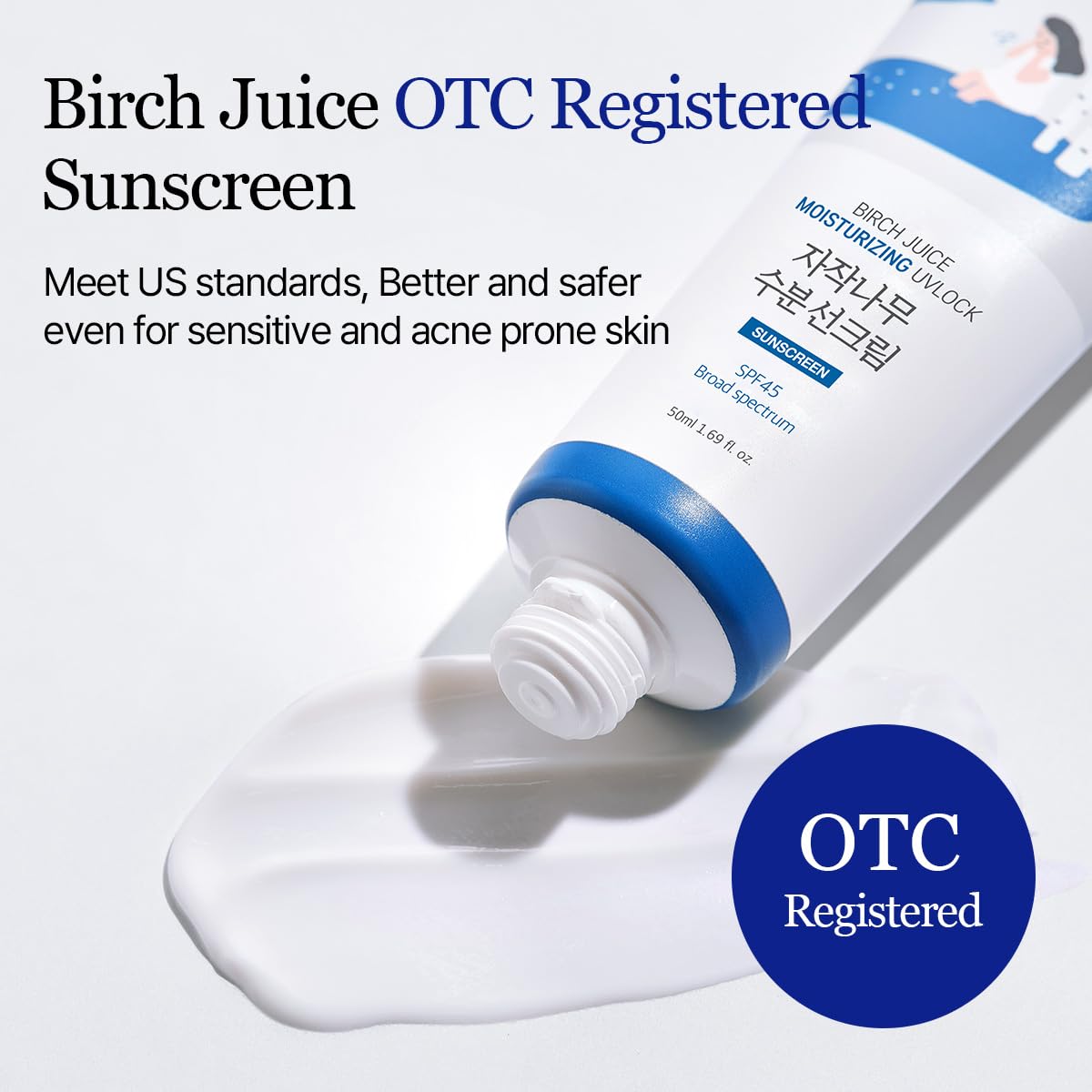 Round Lab Birch Juice crema solare viso SPF45 50 ml