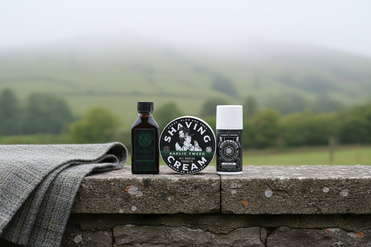 Wet Shaving Products Gaelic Tweed crema da barba vegan barattolo 210 g