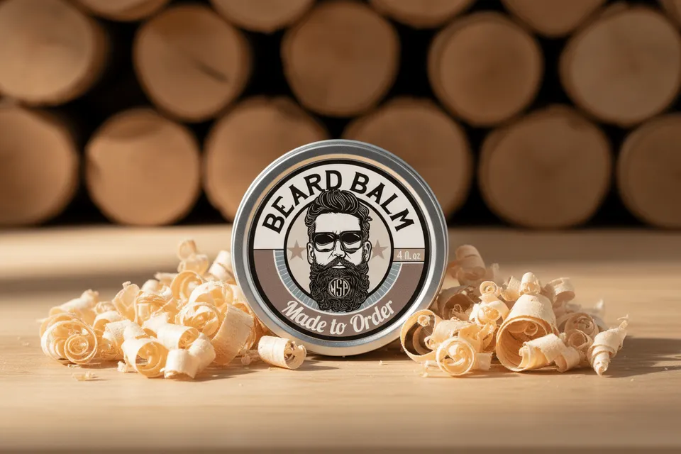 Wet Shaving Products Sandalwood balsamo barba 4 oz tenuta leggera