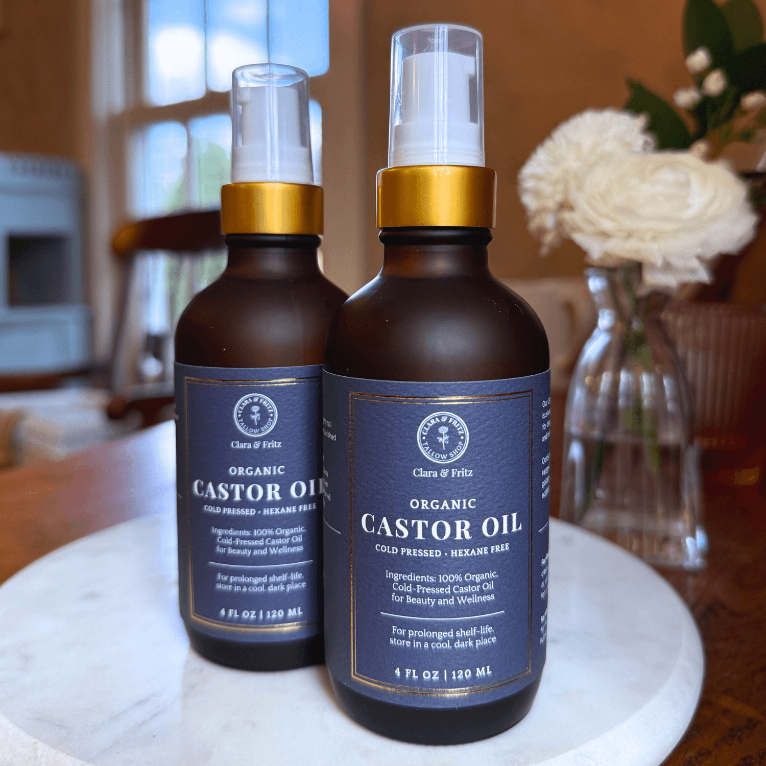 Clara & Fritz Organic olio di ricino biologico 120 ml