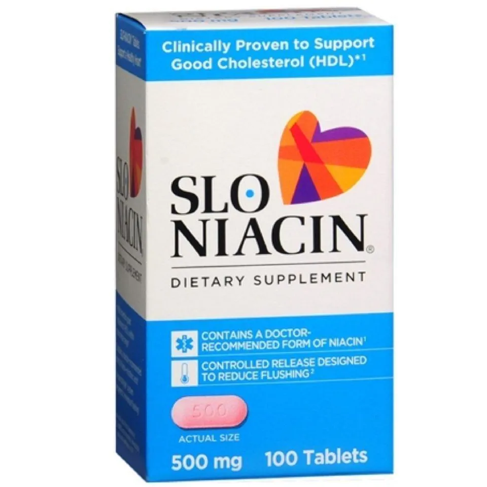 Slo Niacin vitamina B3 500 mg compresse rilascio prolungato