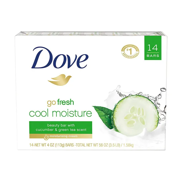 Dove Go Fresh Cool Moisture saponetta 6 pezzi cetriolo