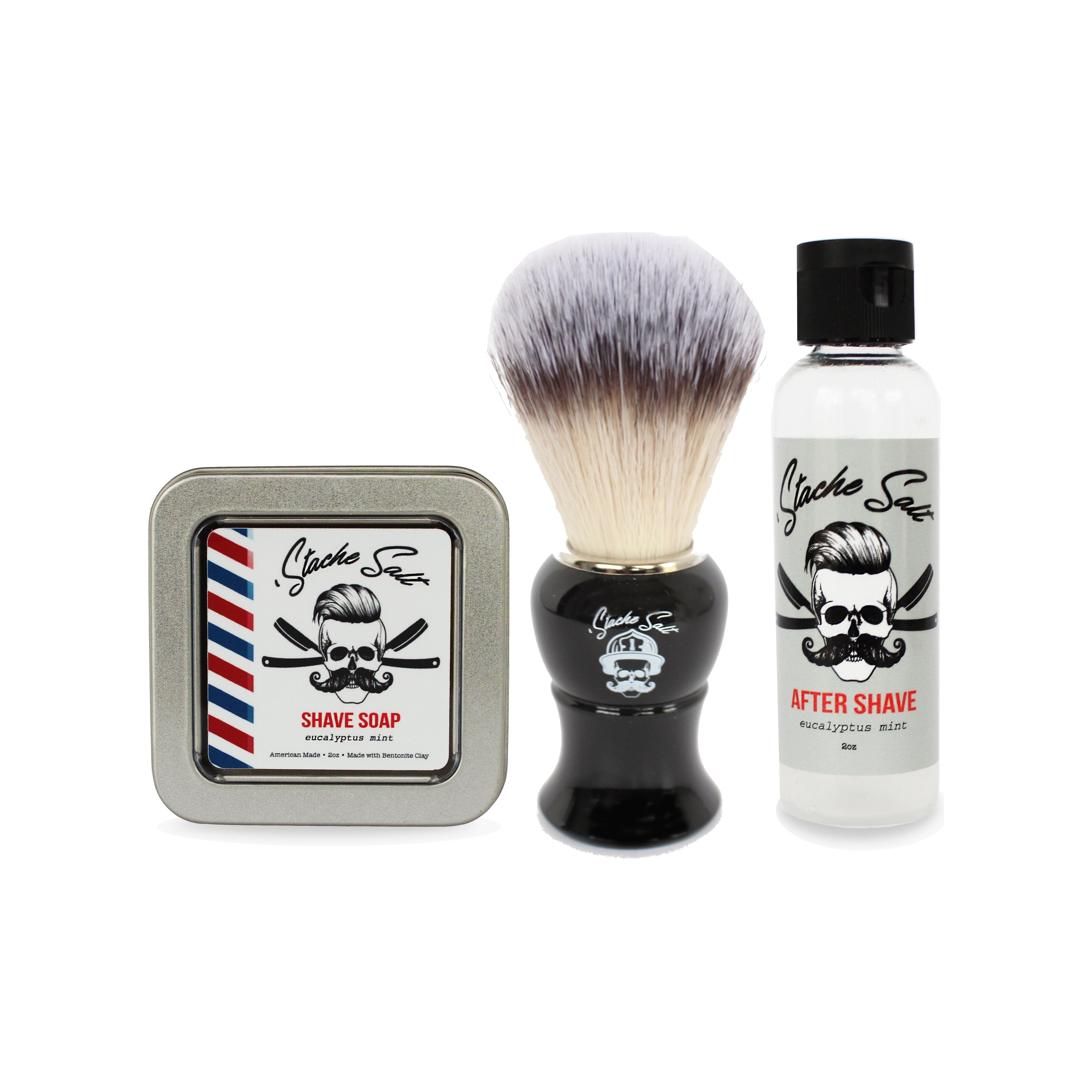 Ultimate Kit Rasatura Uomo Sapone Dopobarba Pennello 3 Pezzi