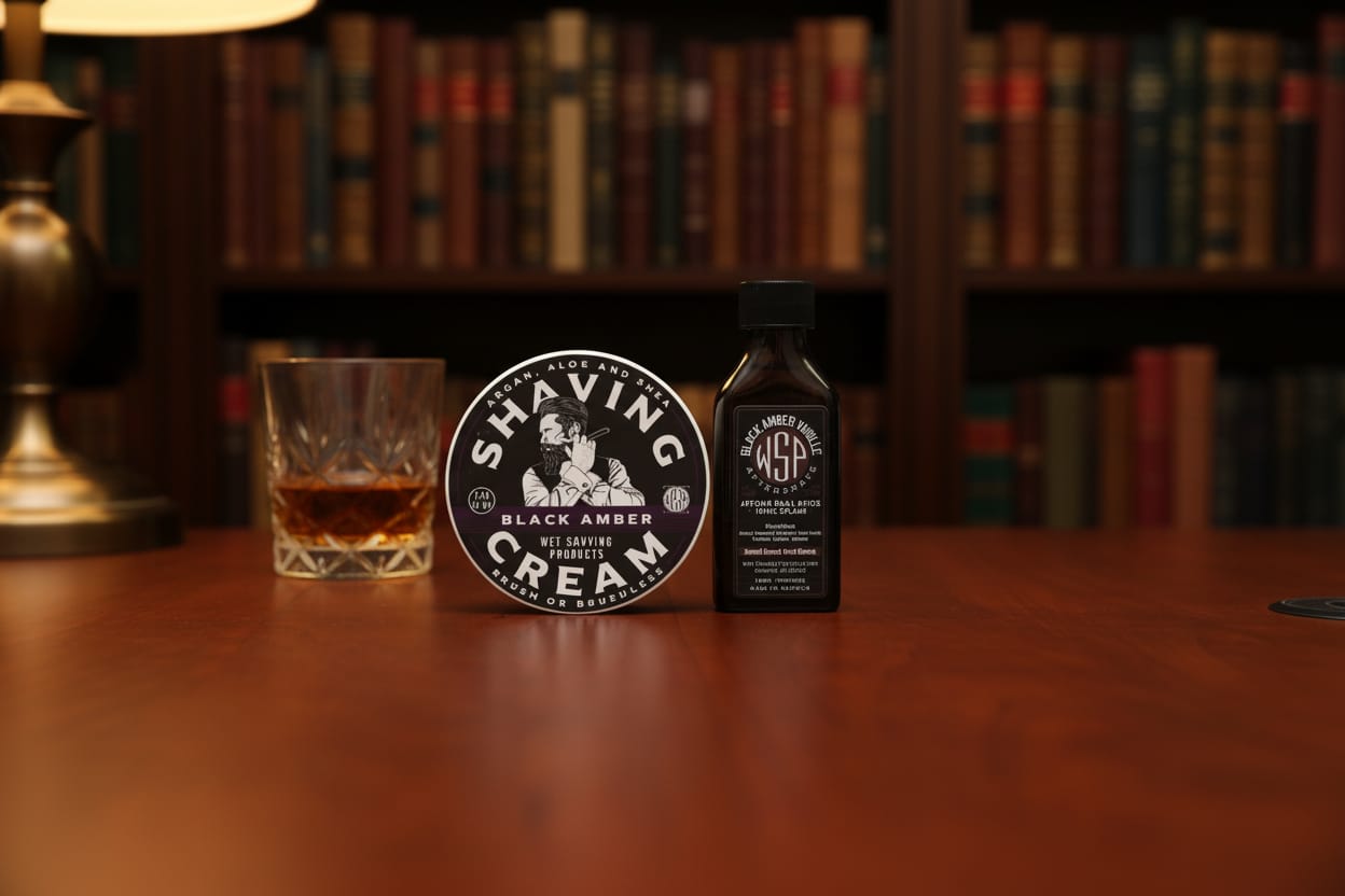 Wet Shaving Products Black Amber crema barba jumbo ambra