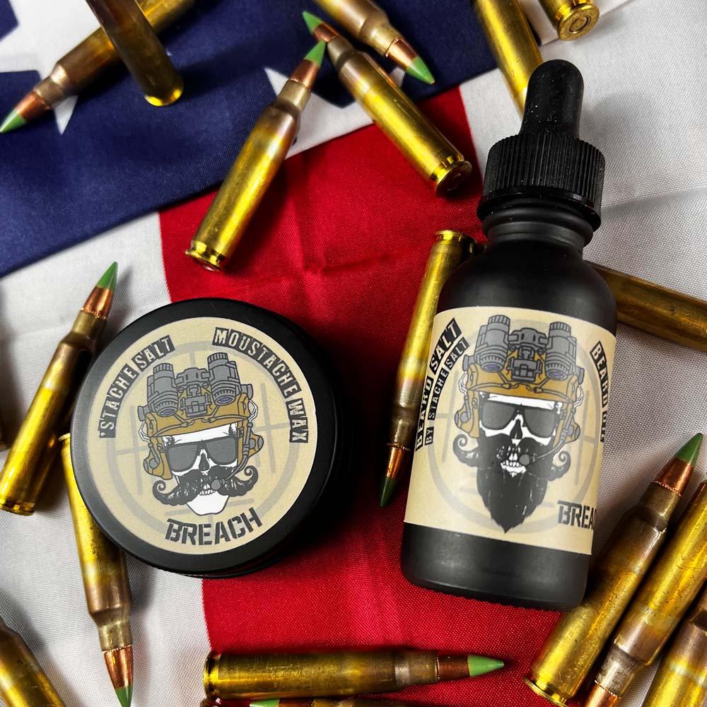 Breach Moustache Wax cera baffi tenuta forte tabacco
