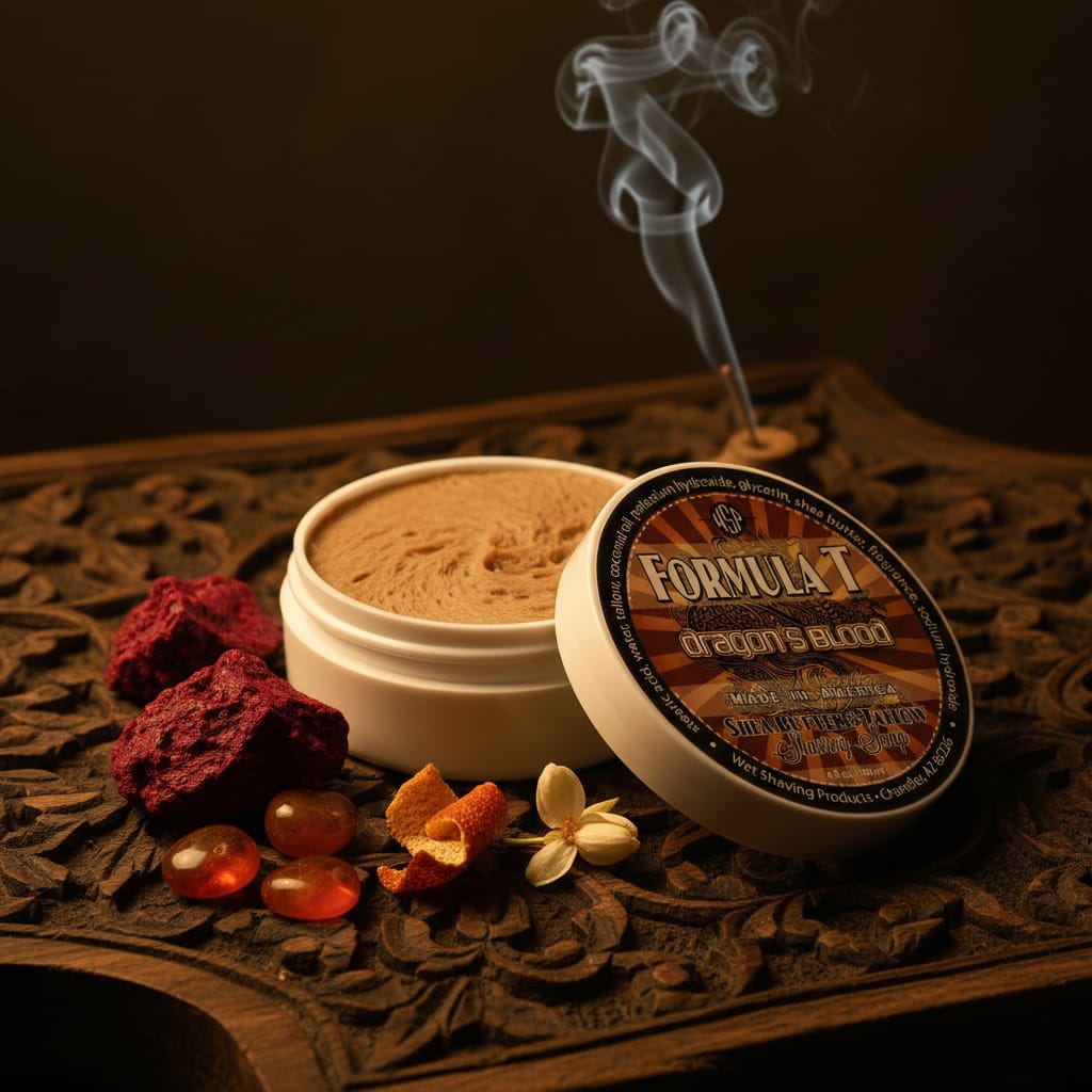 Wet Shaving Products Dragon's Blood Formula T sapone barba 4oz resina
