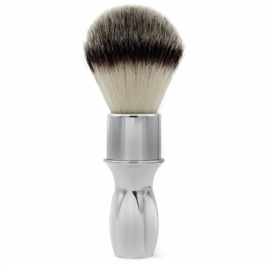 Alpha T-400 Silver Pennello Barba Sintetico 24 mm Alluminio