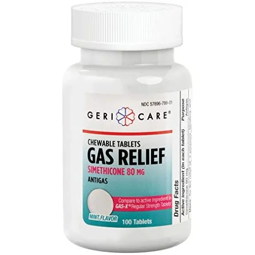 GeriCare Gas Relief 80 mg compresse masticabili antigonfiore