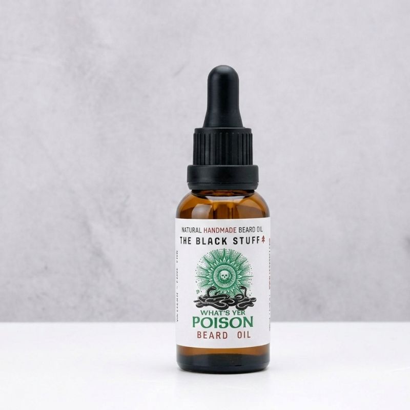 The Black Stuff Beard Care What's Yer Poison olio barba 30ml