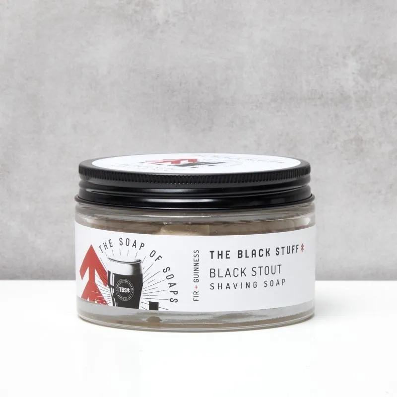 The Black Stuff Black Stout sapone da barba 155g schiuma densa