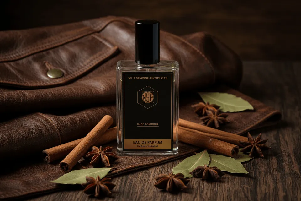 Wet Shaving Products Wood Spice Leather profumo Bay Rum 100ml