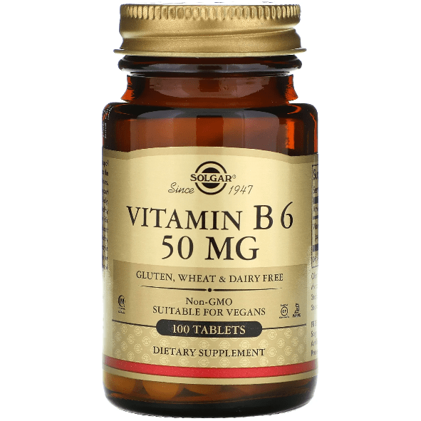 Solgar Vitamina B6 50 mg 100 Compresse metabolismo