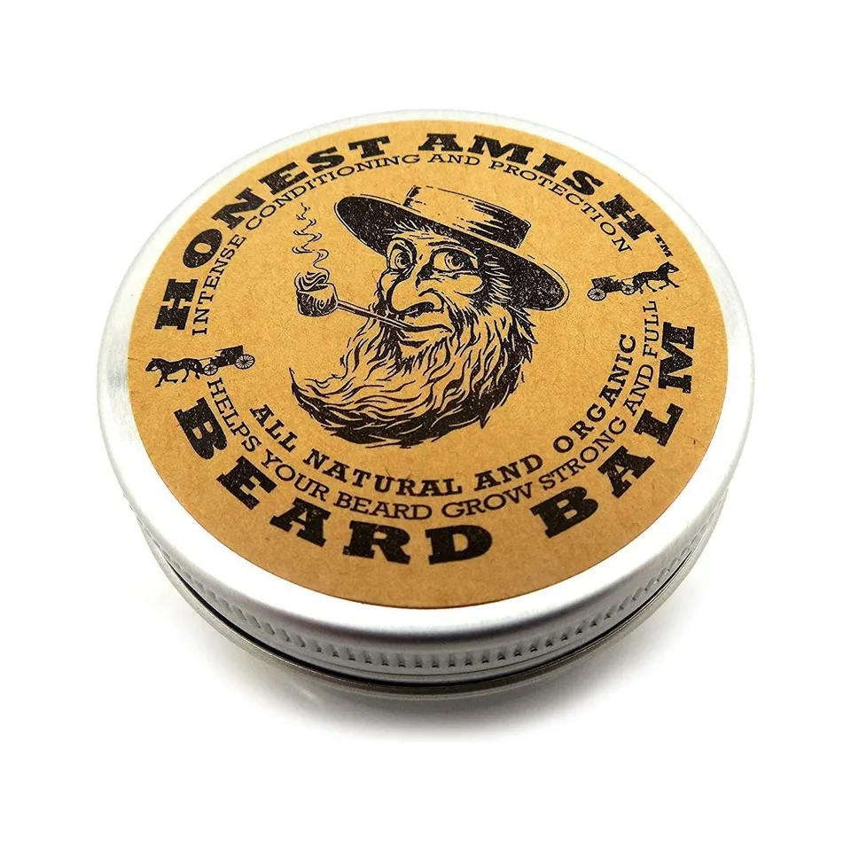 Honest Amish balsamo barba 2 oz oli naturali burro karitè