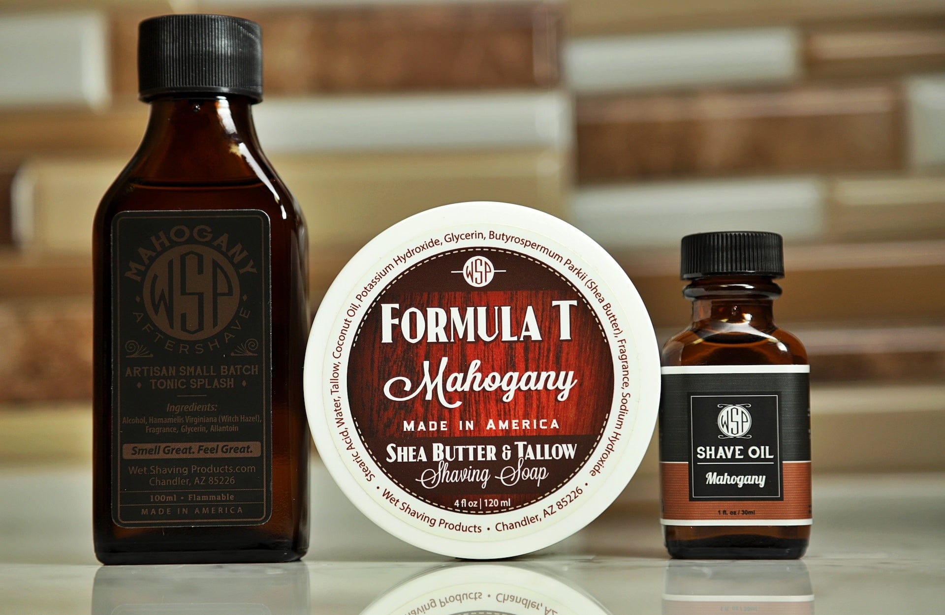 Wet Shaving Products Mahogany Formula T sapone da barba sego e karité