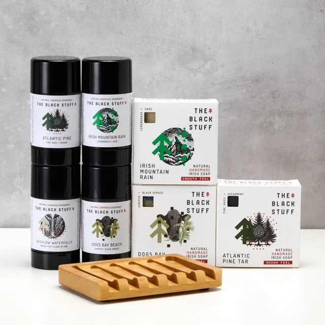 The Black Stuff Triple Whammy saponette uomo bundle