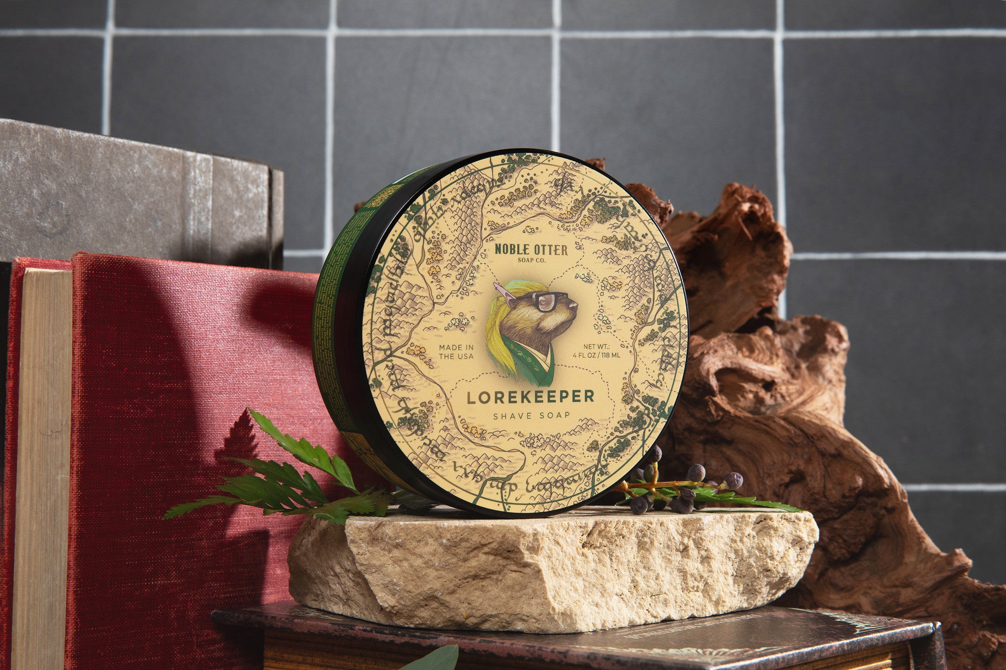 Noble Otter Lorekeeper Shave Soap sapone barba cedro e pelle