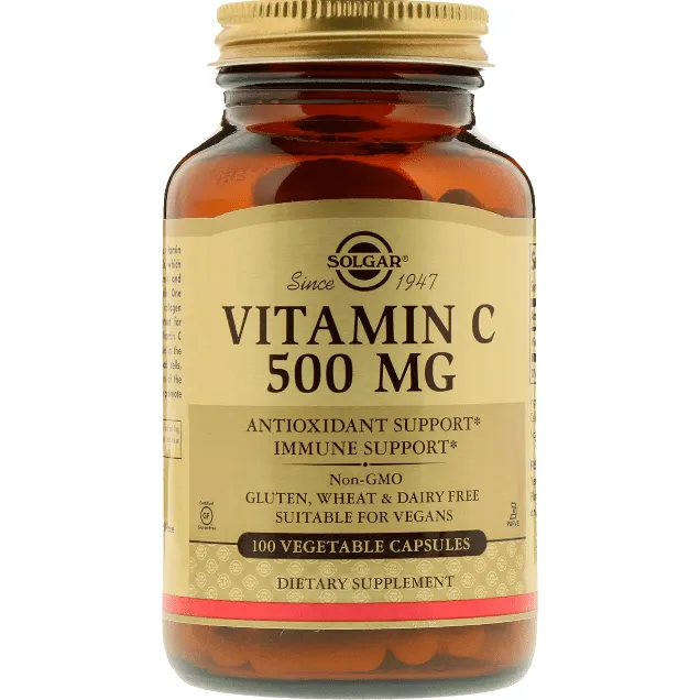 Solgar Vitamina C 500mg Capsule Vegetali 100 pz Difese