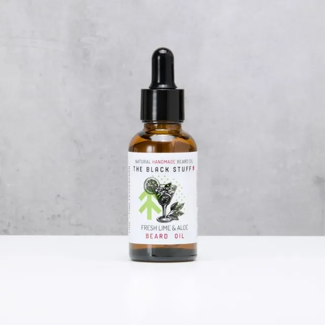 The Black Stuff Beard Care Fresh Lime olio barba fresco agrumato