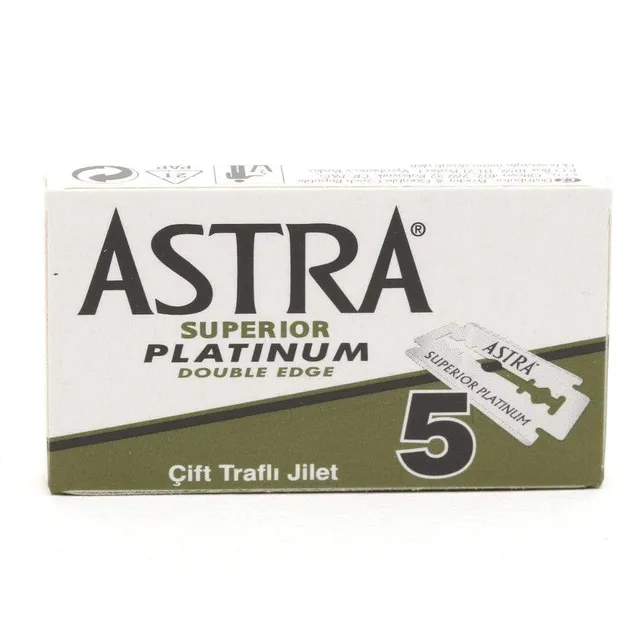 Astra Superior Platinum lamette da barba 5 pezzi doppio filo