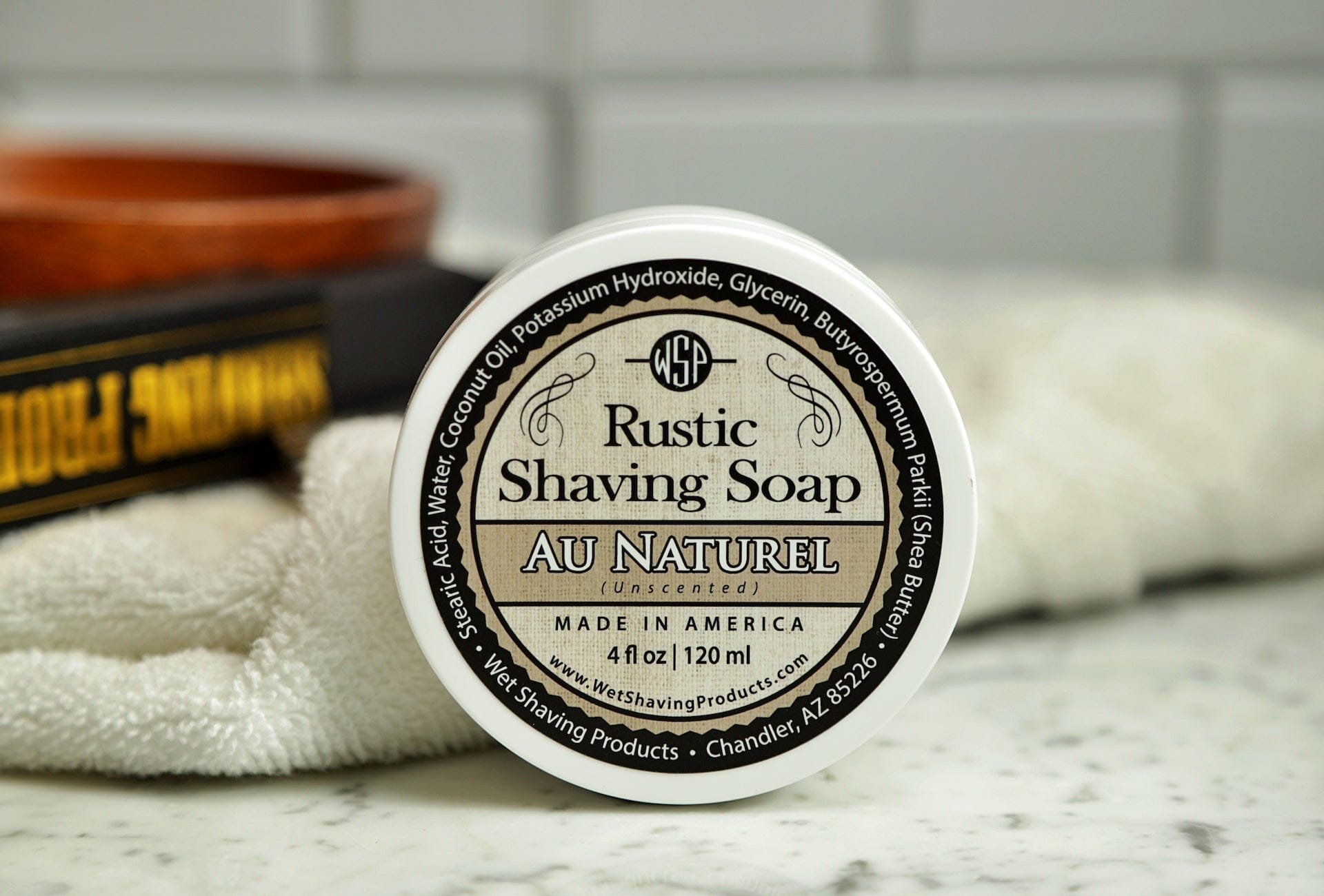 Wet Shaving Products Au Naturel sapone da barba non profumato