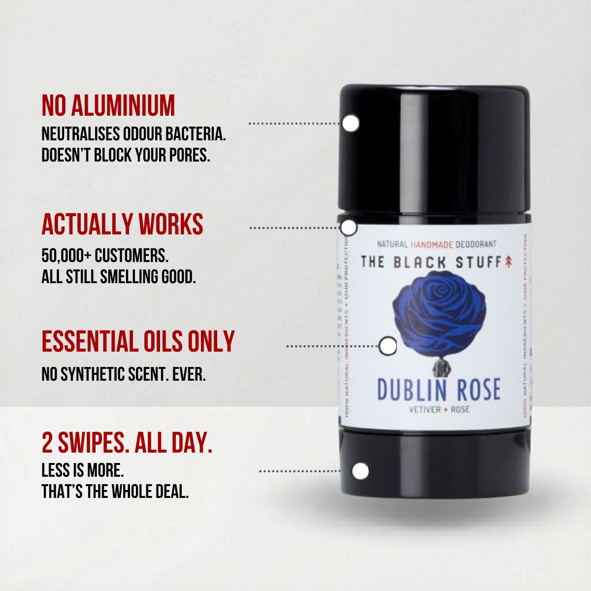 The Black Stuff Dublin Rose deodorante naturale edizione limitata